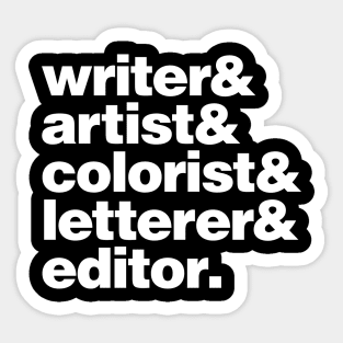 Indie Comic Creator Sticker